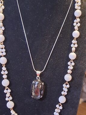 Estate costume jewelry bundle combining vintage Crown Trifari & Lia Sophia Pend
